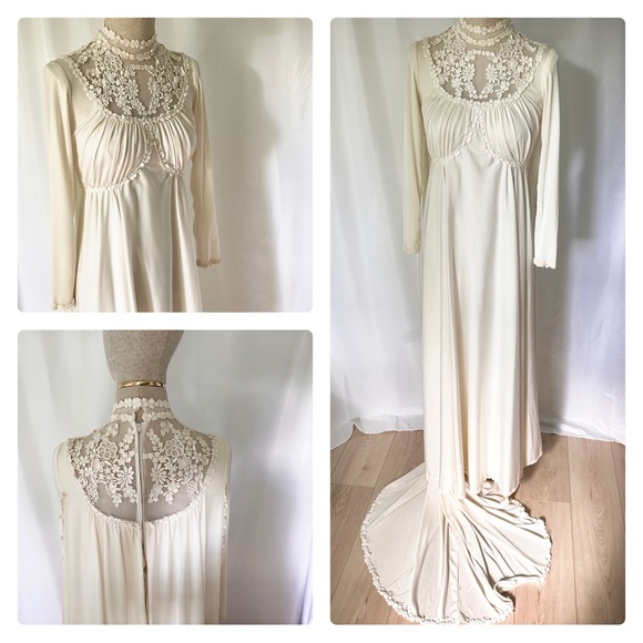 Dresses & Skirts - Vintage 1970’s Lace Wedding Gown